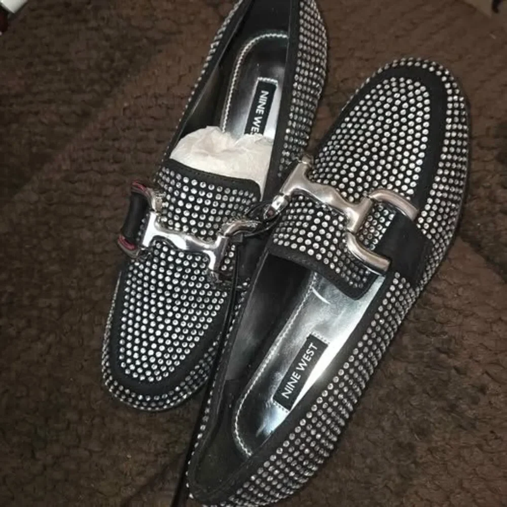 Nine West Rhinestone Loafers